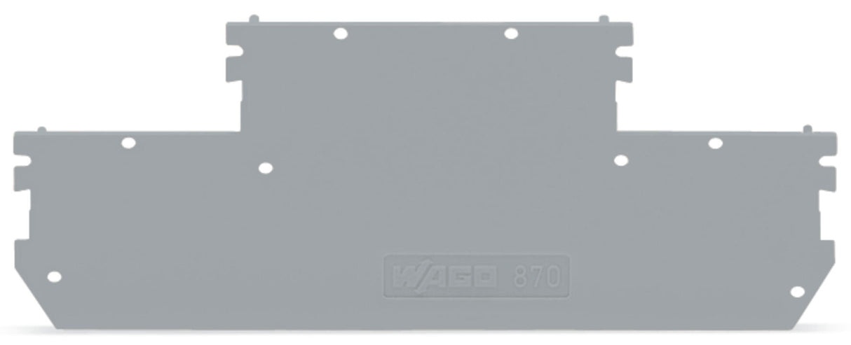 WAGO Abschl/Zwischenplatte rastb gr Serie 870 870-168