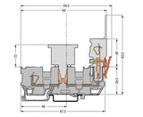 WAGO Reihenklemme 1Etage 2kl gr 16A TS35 Serie 769 769-181