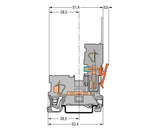 WAGO Reihenklemme 0,08-4qmm 1Etage 1kl Serie 769 769-176/000-006 bl 32A TS35