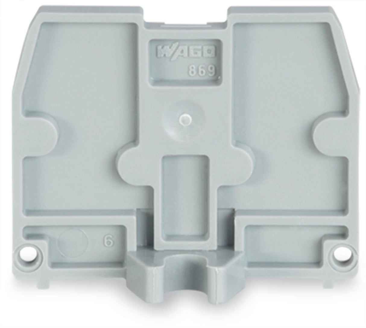 WAGO Abschlussplatte rastb gr Serie 869 869-395