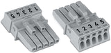 WAGO Steckverbinder Gebäude Buchse 5p Serie 890 890-245 Federzug 400V 16A