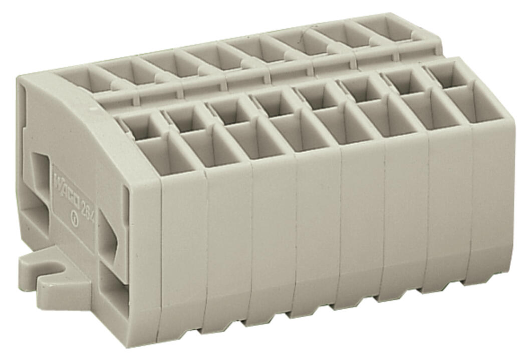 WAGO Klemmleiste 0,08-2,5qmm 24A 8p 64mm Serie 264 264-138 Thermopl lgr Federzug