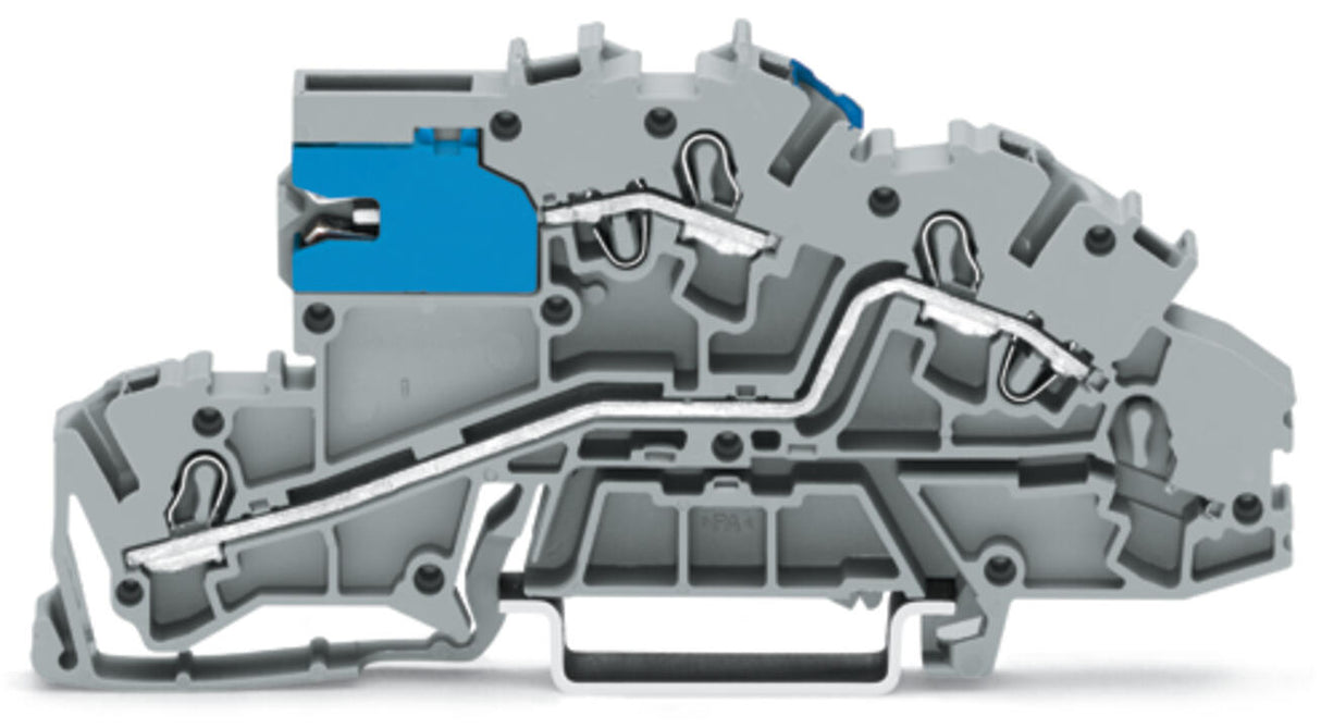 WAGO Installationsklemme 32A 0,25-4qmm Serie 2003 2003-7640 2pot gr Federzug