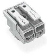 WAGO Klemmleiste 0,5-2,5qmm 24A 2p 20mm Serie 294 294-8022 Thermopl ws Federzug