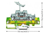 WAGO Reihenklemme 0,08-2,5qmm 3Etagen Serie 280 280-557 2kl mehrf 20A TS35
