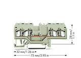 WAGO Reihenklemme 1Etage 4kl lgr 20A Serie 280 280-999 TS35