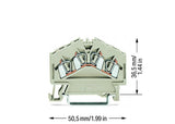 WAGO Reihenklemme 1Etage 4kl lgr 23A Serie 280 280-996 TS35