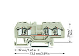 WAGO Reihenklemme 1Etage 3kl lgr 30A Serie 281 281-993 TS35
