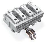 WAGO Klemmleiste 0,5-2,5qmm 24A 4p 40mm Serie 294 294-8324 Thermopl ws Federzug