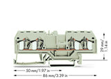 WAGO Reihenklemme 1Etage 4kl lgr 30A Serie 281 281-994 TS35