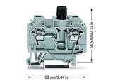 WAGO Sicherungs-Reihenklemme 0,2-6qmm Serie 282 282-120 G-Sich_6,3x32mm 10A