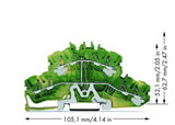 WAGO Schutzleiter-Reihenklemme 0,25-4qmm Serie 2002 2002-2407 gn/ge 1Etage TS35