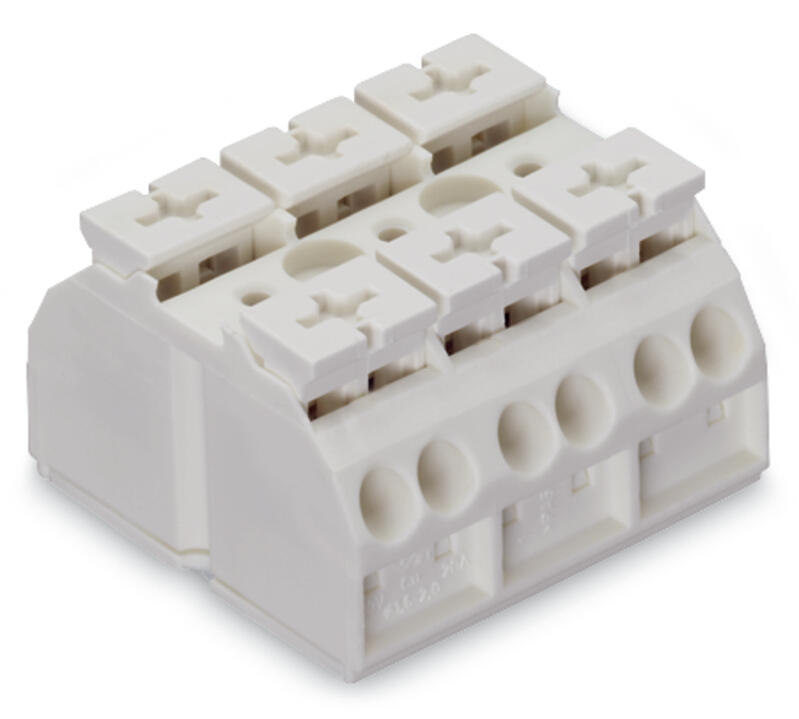 WAGO Klemmleiste 0,5-4qmm 32A 3p 36mm ws Serie 862 862-633 Thermopl Federzug