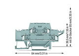 WAGO Reihenklemme 0,08-2,5qmm 2Etagen gr Serie 280 280-528 2kl 6A TS35