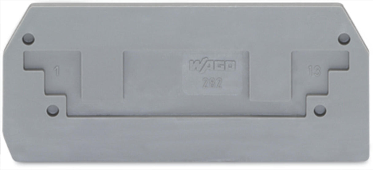 WAGO Abschl/Zwischenplatte rastb gr Serie 282 282-325