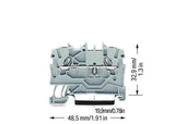 WAGO Reihenklemme 1Etage 2kl gr 13,5A Serie 2000 2000-1201 TS35