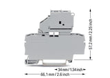 WAGO Sicherungs-Reihenklemme 0,25-4qmm Serie 2002 2002-1611/1000-541 G-Sich_5x2