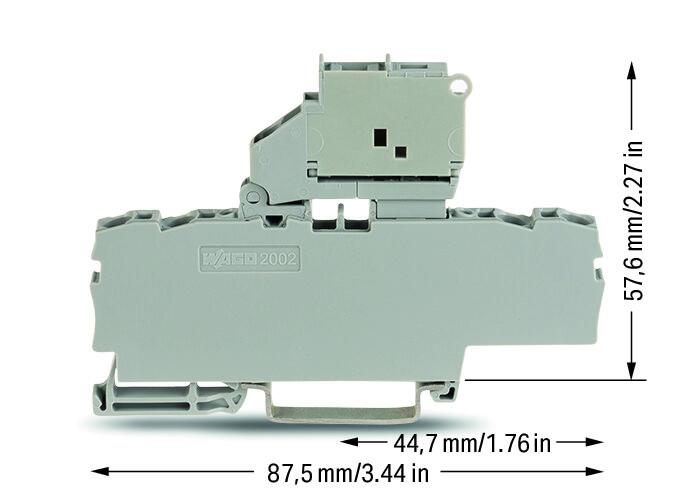 WAGO Sicherungs-Reihenklemme 0,25-4qmm Serie 2002 2002-1811/1000-867 G-Sich_5x2