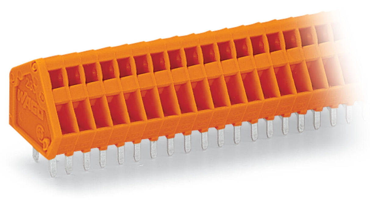 WAGO Printklemme 10f 1re or RM=2,54 Serie 233 233-410 Federzug/Löt 0,25qmm