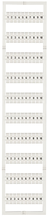 WAGO Klemmenmarkierung ws RM=3,5mm 1-10 Serie 793 793-3502 horiz
