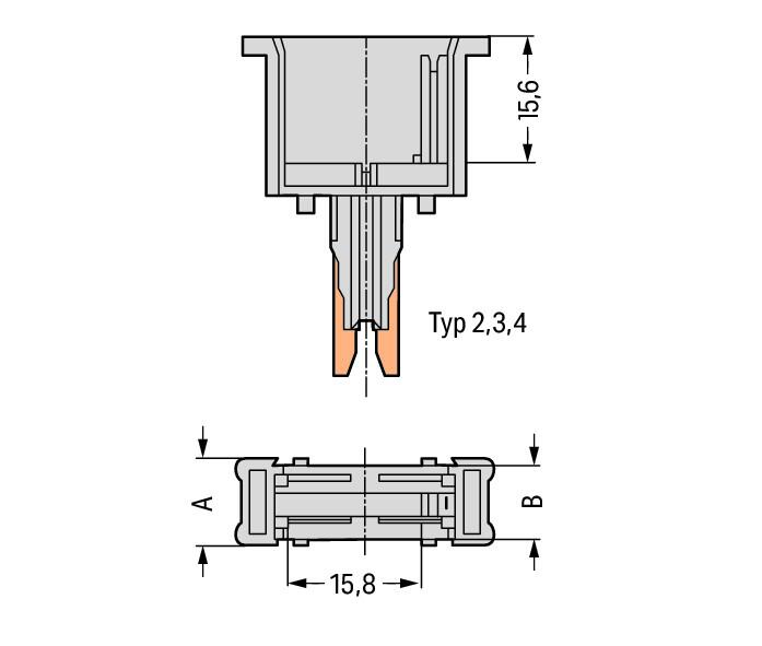 WAGO Bauelementestecker gr steckb 5mm Serie 280 280-802/281-743