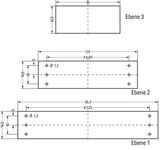 WAGO Elektronik-Leergehäuse IP20 Kst Serie 789 789-131 19,6x17,5x16,5mm