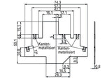 WAGO Elektronik-Leergehäuse 56x6x91mm Serie 859 859-501 IP20 Kst unbeh