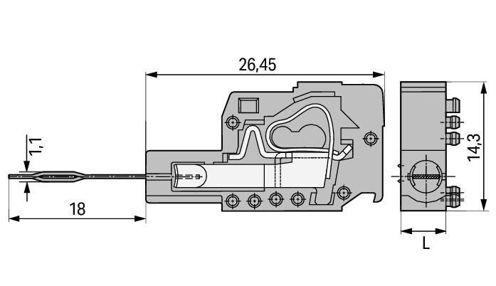 WAGO Testadapter 0,08-2,5qmm 1p Federzug 231-155