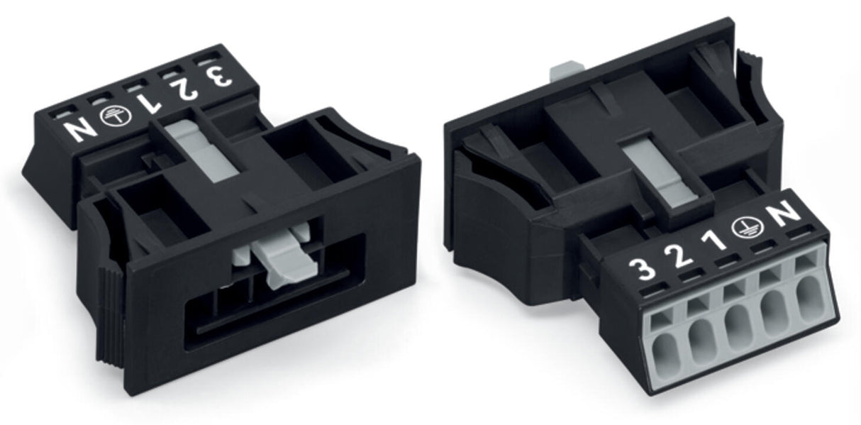 WAGO Gerätestecker 5p ger Snap/schraub Serie 890 890-715 Federzug 400V 13A hfr