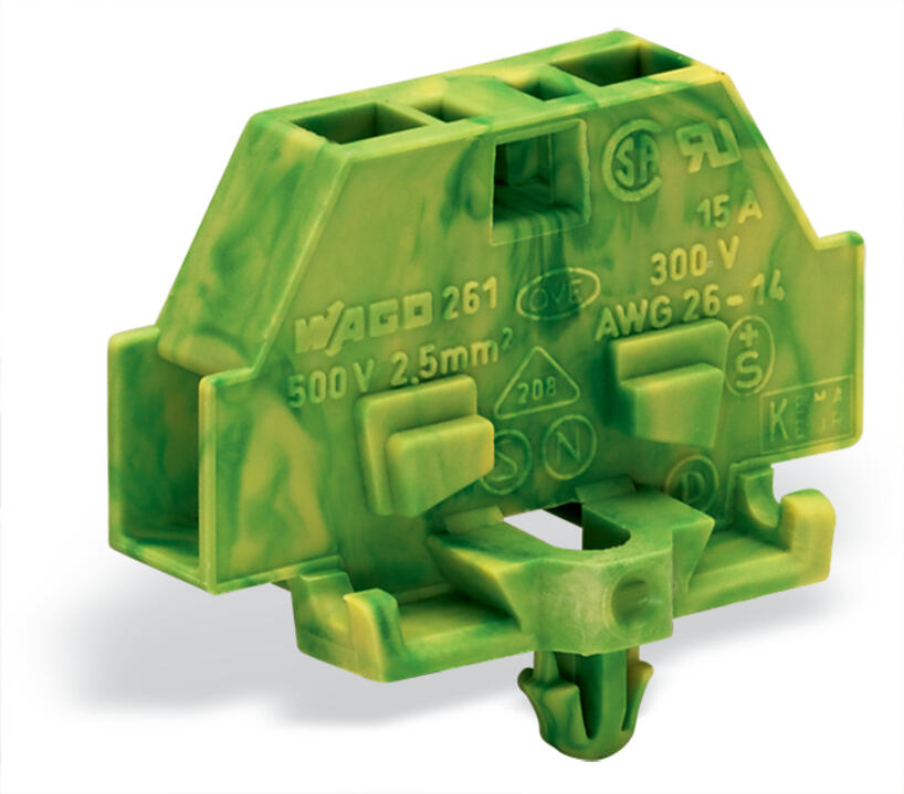 WAGO Klemmleiste 0,08-2,5qmm 24A 1p 6mm Serie 261 261-317/331-000 Thermopl