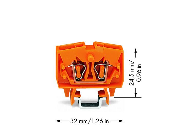 WAGO Reihenklemme 0,08-2,5qmm 1Etage 2kl Serie 264 264-706 or 24A TS15