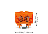 WAGO Reihenklemme 0,08-2,5qmm 1Etage 2kl Serie 264 264-706 or 24A TS15