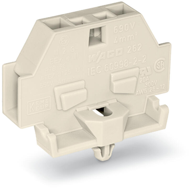 WAGO Klemmleiste 0,5-4qmm 23A 1p 7mm lgr Serie 262 262-180 Thermopl Federzug