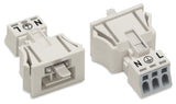 WAGO Gerätestecker 3p ger Snap/schraub Serie 890 890-733 Federzug 250V 16A hfr