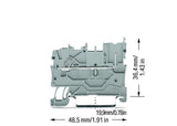 WAGO Reihenklemme 1Etage 2kl gr 13,5A Serie 2020 2020-1201 TS35