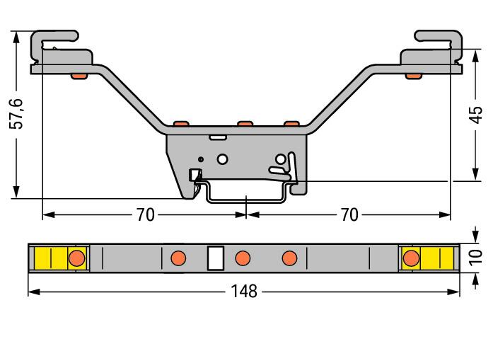 WAGO Sammelschienenträger 1p Serie 790 790-311