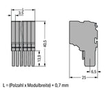 WAGO Klemmleiste 0,14-1,5qmm 13,5A 12p Serie 2020 2020-212/135-000 Thermopl gr
