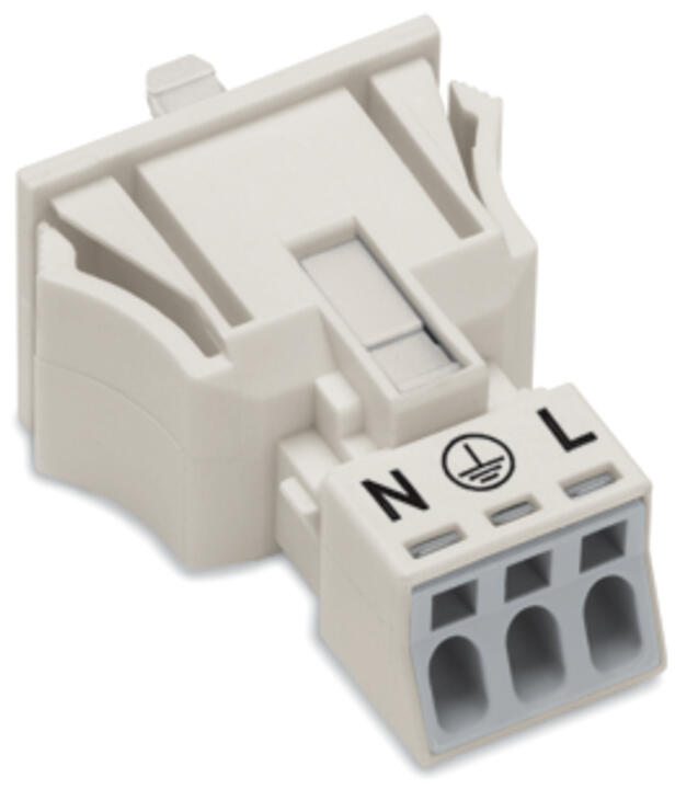 WAGO Gerätestecker 3p ger Snap/schraub Serie 890 890-733 Federzug 250V 16A hfr