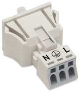 WAGO Gerätestecker 3p ger Snap/schraub Serie 890 890-733 Federzug 250V 16A hfr