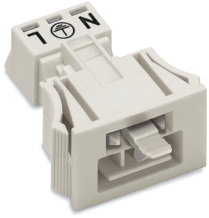 WAGO Gerätestecker 3p ger Snap/schraub Serie 890 890-733 Federzug 250V 16A hfr