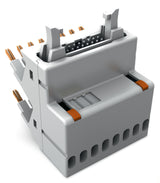 WAGO Übergabemodul 16p V 1A Steckanschl 8f, analog 857-980 Flachstecker