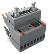WAGO Übergabemodul 14p V 1A Steckanschl 8f,OUTPUT 857-982 Flachstecker