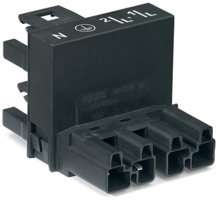 WAGO H-Verteiler PA 4Eing 4p 8Ausg 400V Serie 770 770-944 25A IP20 hfr