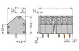 WAGO Printklemme 18f 2re gr RM=5 Serie 816 816-109 Federzug/Löt