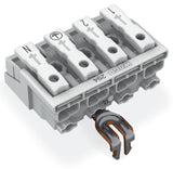 WAGO Klemmleiste 0,5-2,5qmm 24A 4p 40mm Serie 294 294-4214 Thermopl ws Federzug