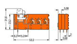 WAGO Printklemme 3f 1re or RM=5,08 Serie 742 742-158 Federzug/Löt