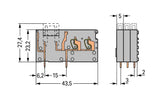 WAGO Printklemme 2f 1re gr RM=5 Serie 742 742-161 Federzug/Löt