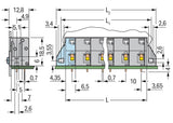 WAGO Printklemme 3f 1re gr RM=10 Serie 741 741-523 Federzug/Löt
