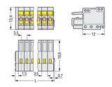 WAGO Verbindungsklemme 0,08-1,5qmm 10A Serie 734 734-108/008-000 8p Thermopl