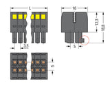 WAGO Klemmleiste 0,08-1,5qmm 10A 10p sw Serie 713 713-1105/037-9037/032-000 Ther